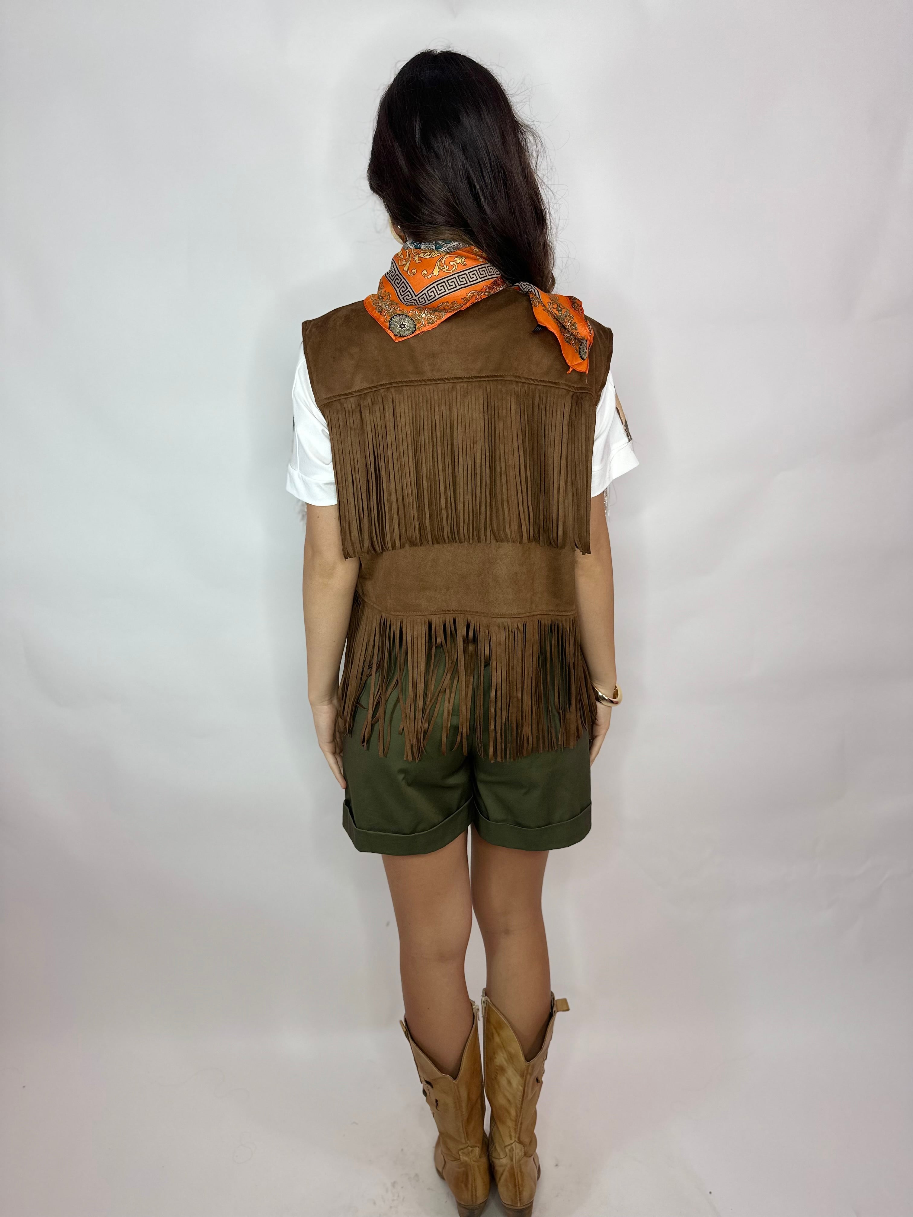 Gilet West Scamosciato