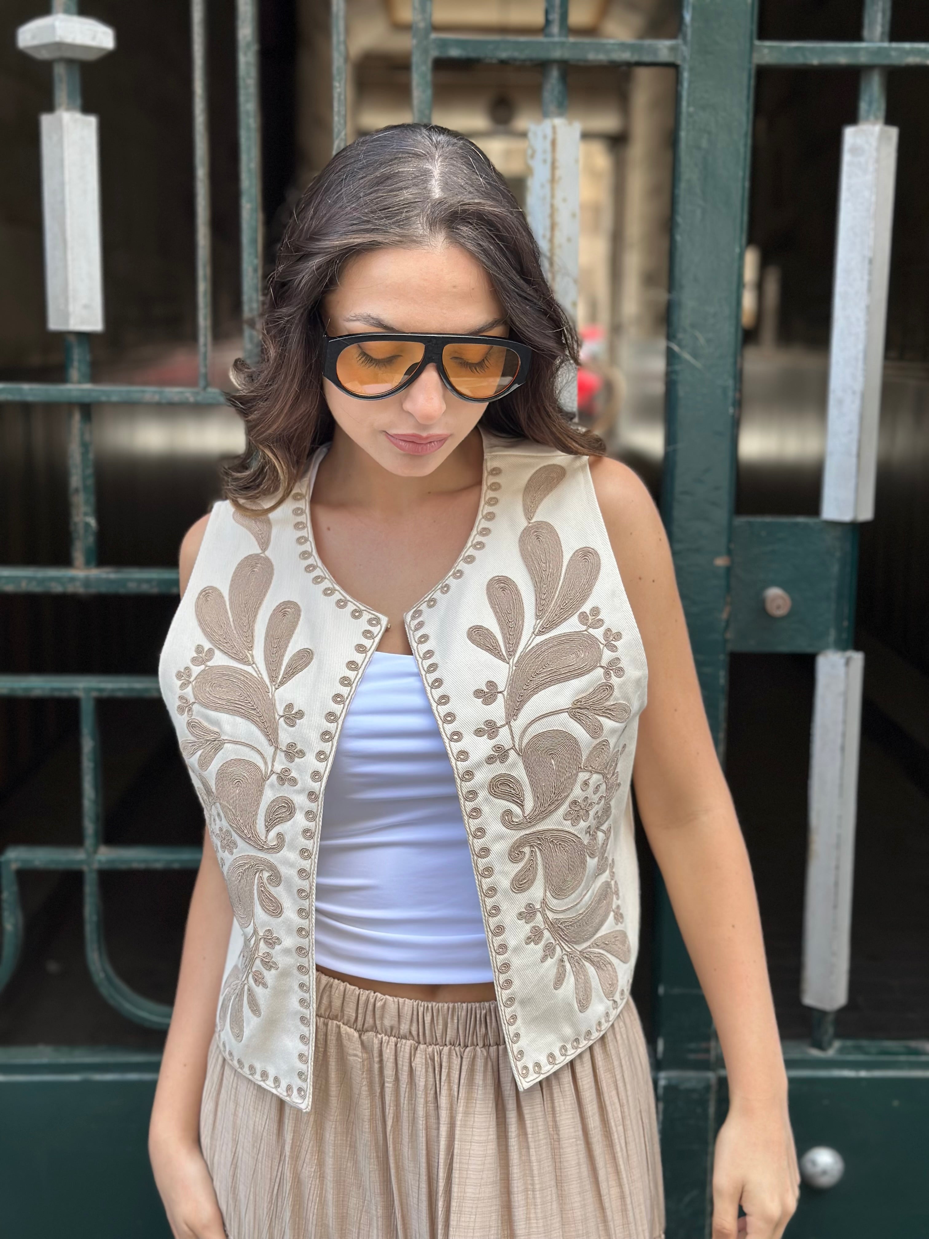 Gilet Boho Garden