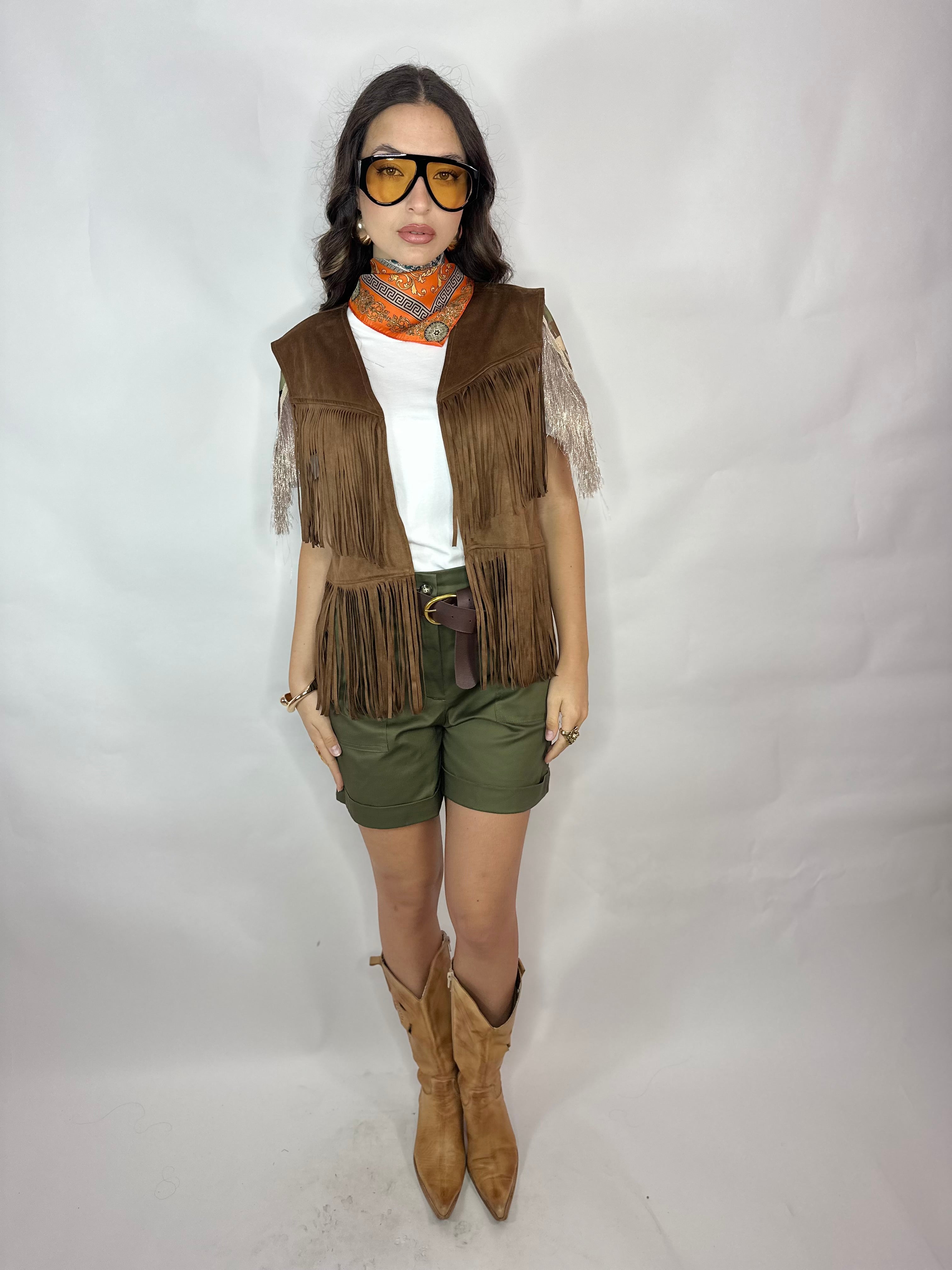 Gilet West Scamosciato